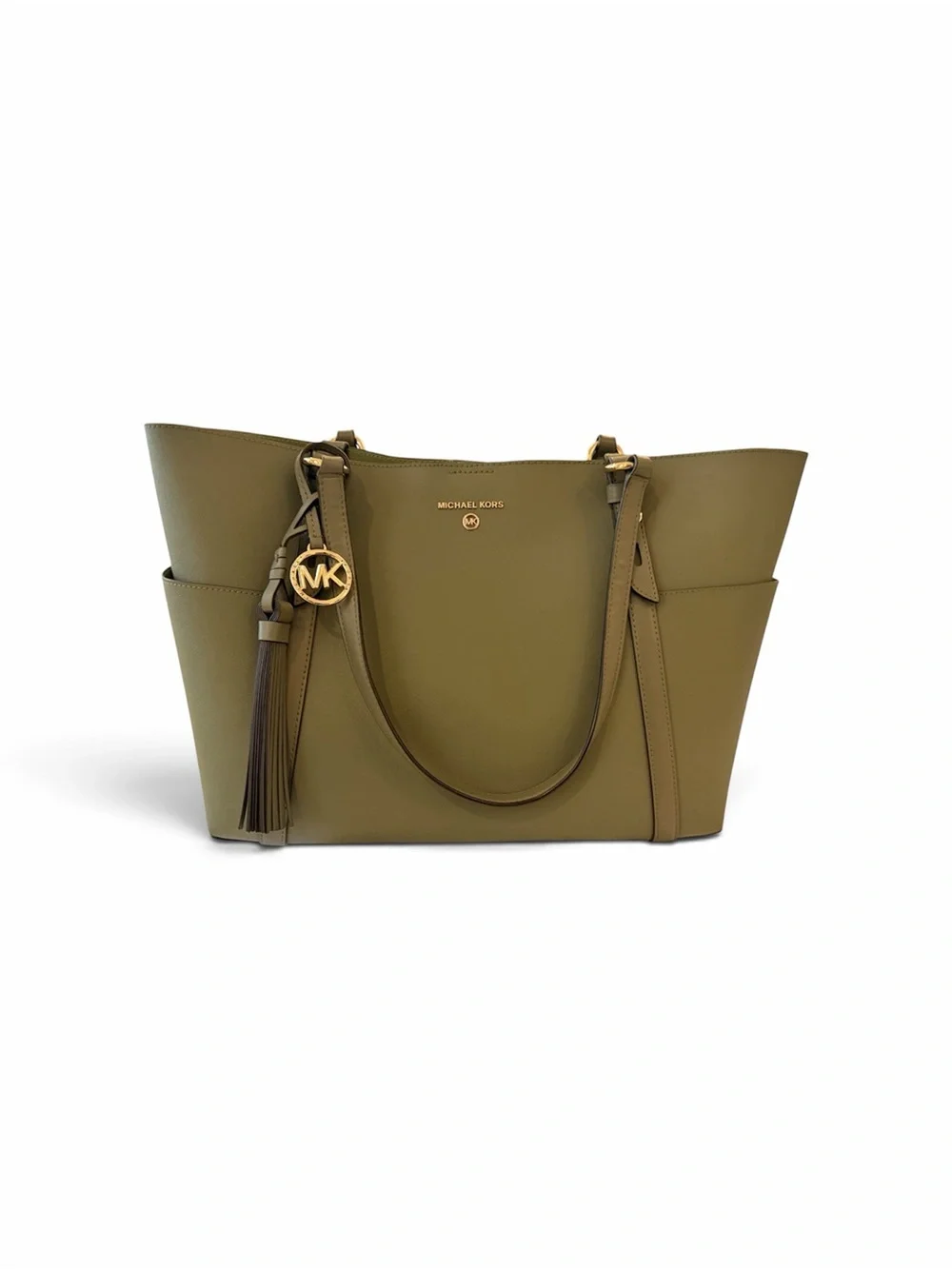 Michael Kors Olive Green Saffiano Leather Tote